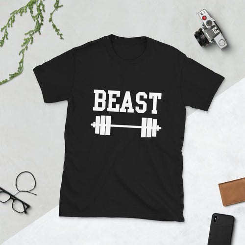 Barbell Beast Gym Power LIfting T-Shirt - or Part 1 of Matching Girlfriend Boyfriend