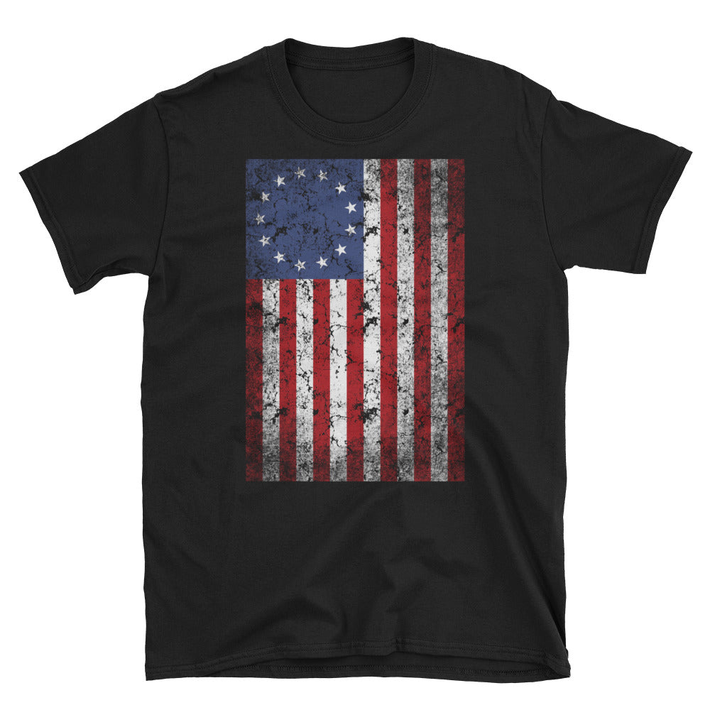 Betsy Ross Flag Shirt Vintage Patriotic American Flag Shirt