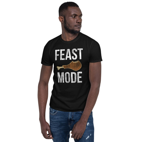 Feast Mode Funny Bodybuilder Protein Fitness or Vintage Thanksgiving Beast Mens T-Shirt