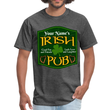 Load image into Gallery viewer, Custom Shirts St Patricks Day Shirt Men Women Unisex Personalized Name Irish Pub Funny Cute Drinking Tee - heather black