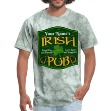 Load image into Gallery viewer, Custom Shirts St Patricks Day Shirt Men Women Unisex Personalized Name Irish Pub Funny Cute Drinking Tee - military green tie dye