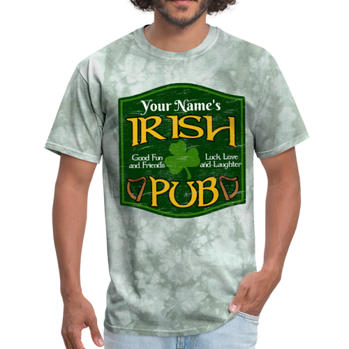 Custom Shirts St Patricks Day Shirt Men Women Unisex Personalized Name Irish Pub Funny Cute Drinking Tee - military green tie dye