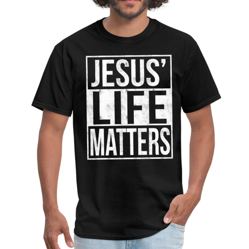 Jesus Life Matters Black Lives Police Lives Too T Shirt - black