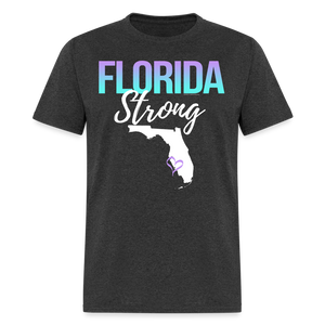 Florida Strong Shirt Unisex Mens Womens Florida Shape Tee - heather black