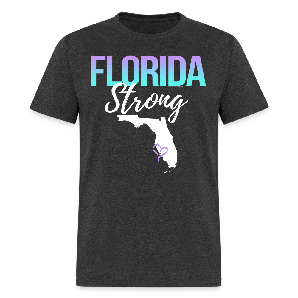 Florida Strong Shirt Unisex Mens Womens Florida Shape Tee - heather black