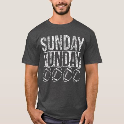 Sunday Funday Vintage Football T-Shirt