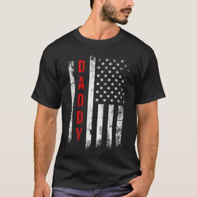 Vintage Patriotic Daddy Dad Father's Day T-Shirt